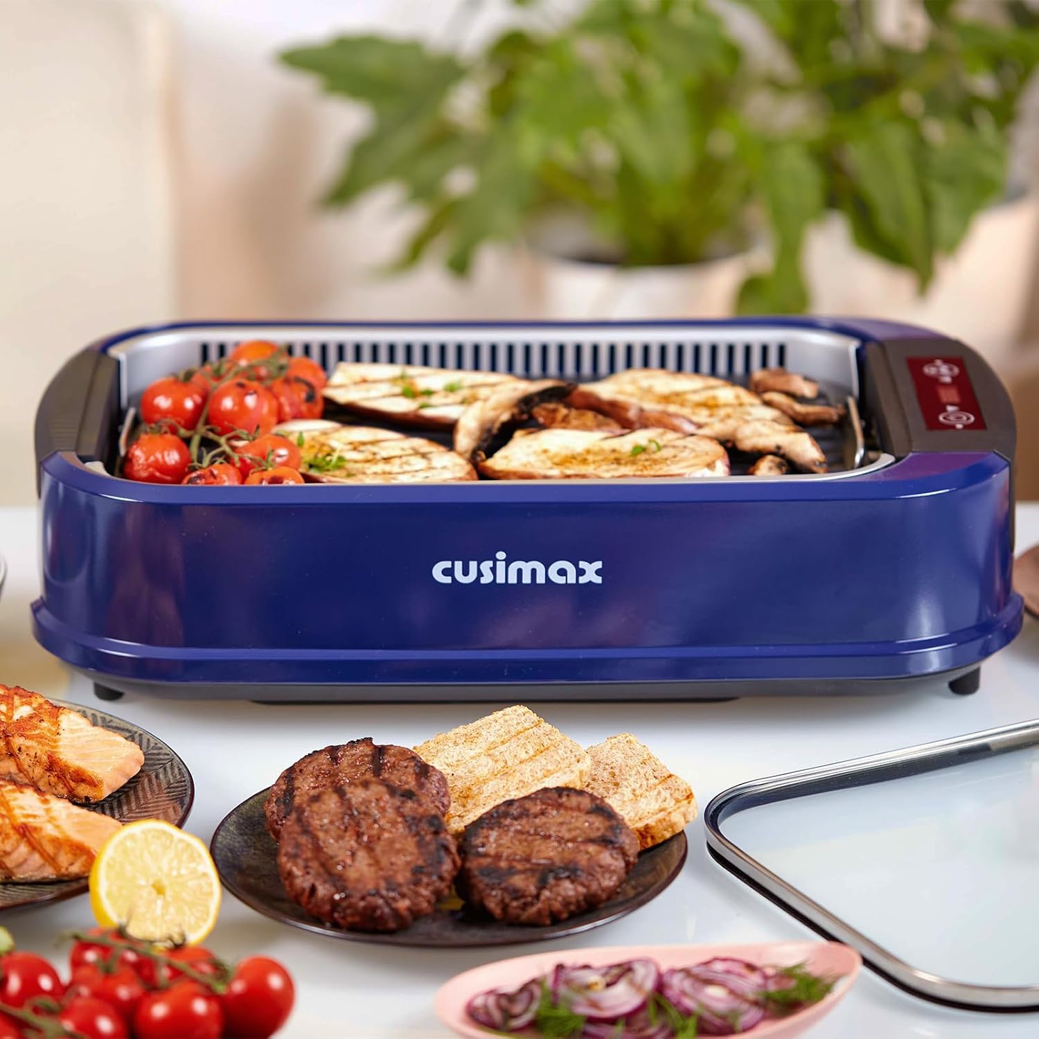Thumbnail 6 de CUSIMAX Steak Grill 1500W – Elektrischer Tischgrill mit Deckel, Touchpanel und abnehmbarer Grillplatte