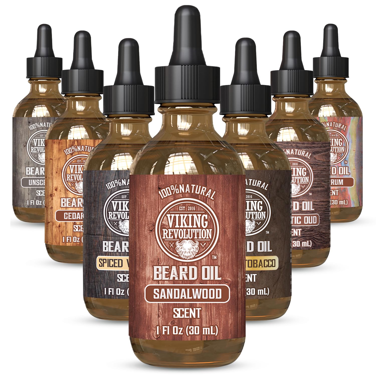 Thumbnail 6 de Viking Revolution Beard Oil Sandalwood 1 Pack