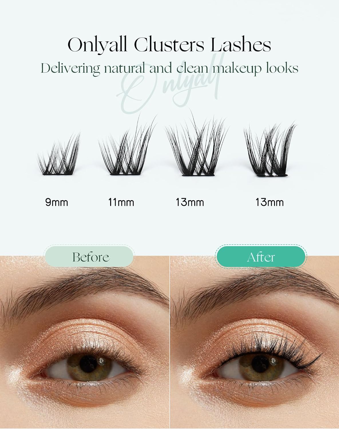 Thumbnail 2 de Onlyall Wimpern Cat Eye 3D Wispy C24