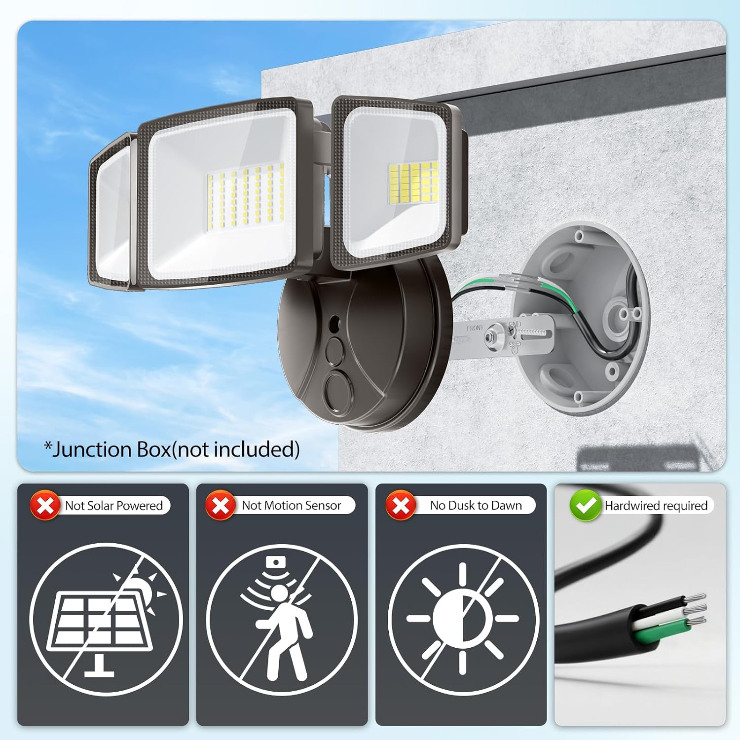 Detalle de Onforu Outdoor Flood Lights 75W