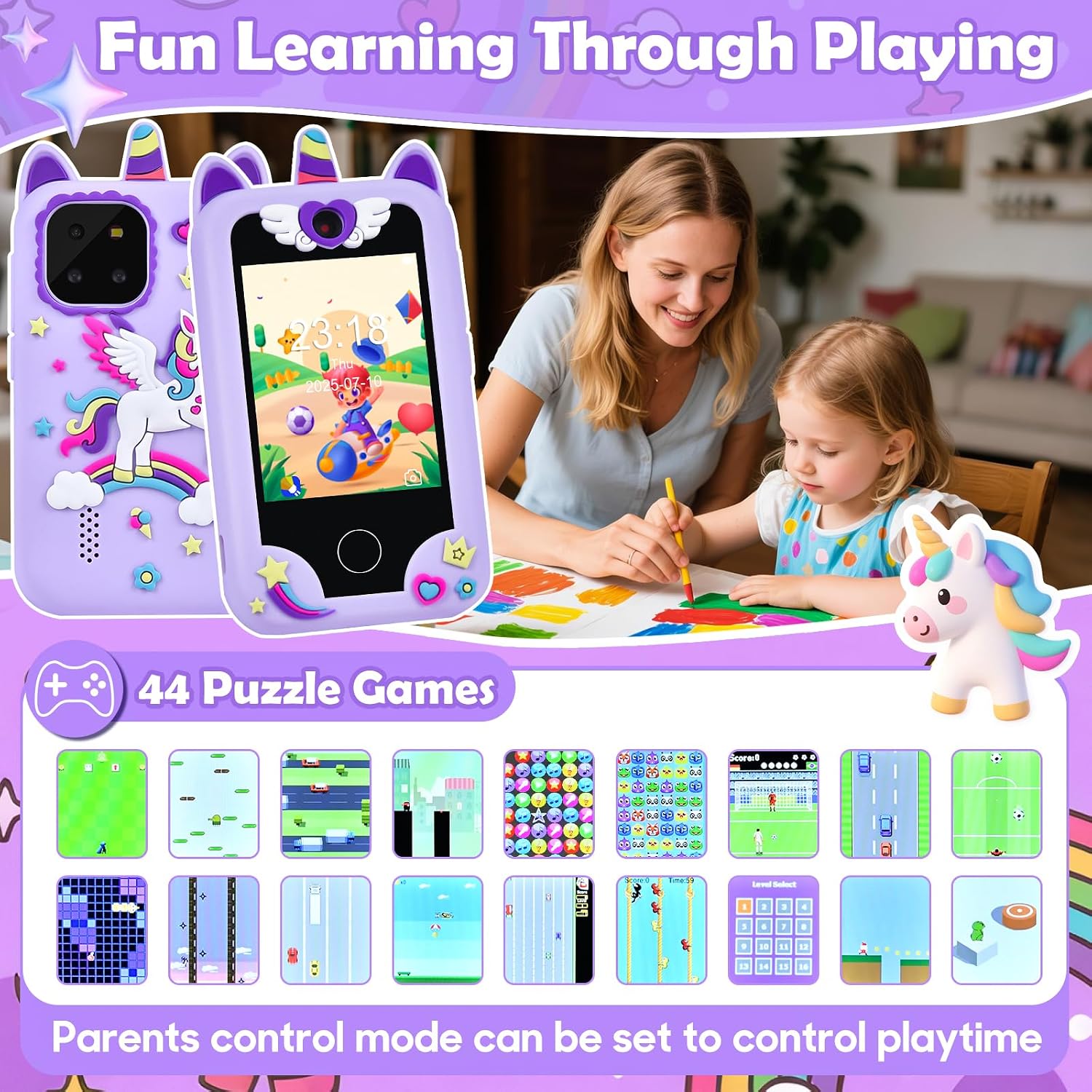 Thumbnail 5 de Jusvenmt Kids Smart Phone 2.8" touchscreen
