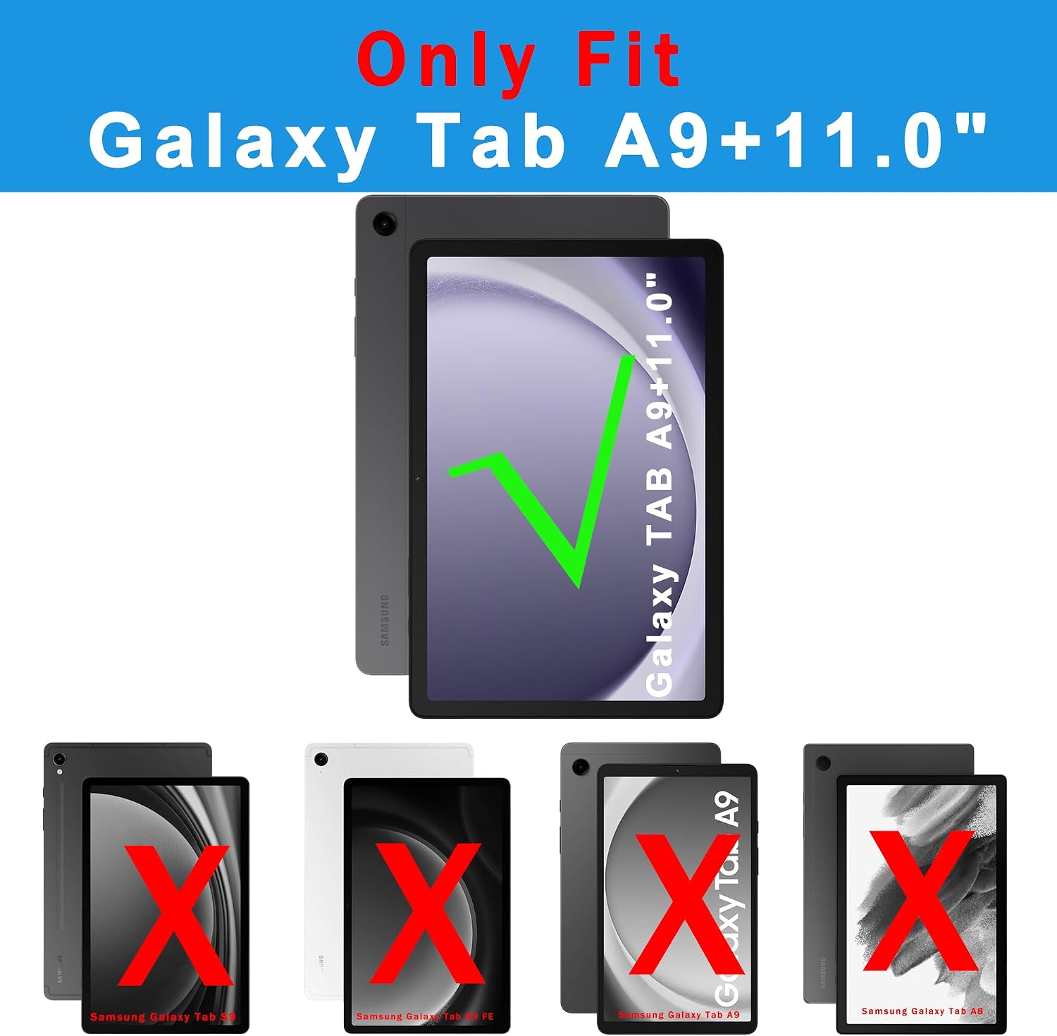 Detalle 2 de Samsung Galaxy Tab A9+ Tastaturhülle 11 Zoll