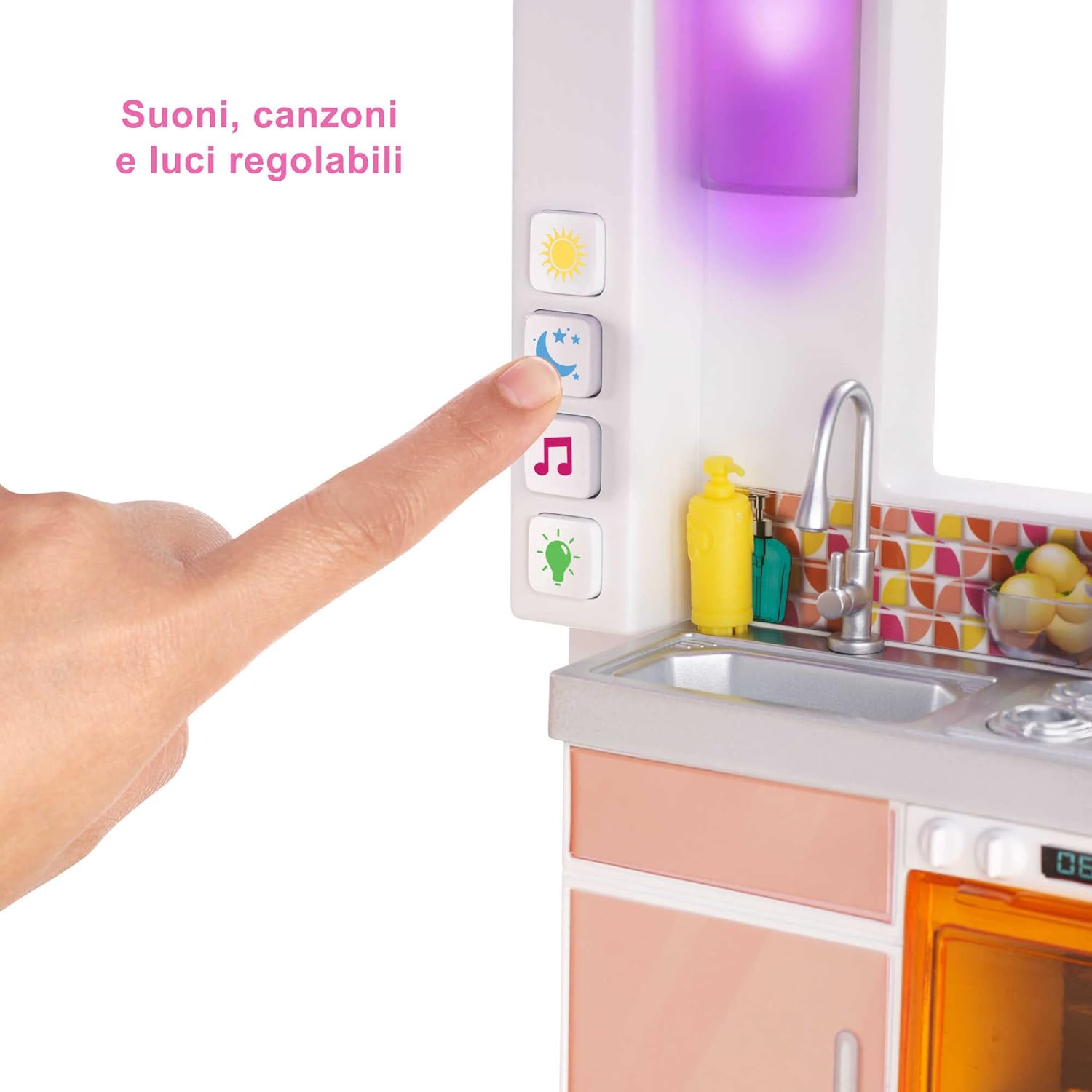 Detalle de Barbie Casa dei Sogni (GRG93) – Playset casa di Barbie 3 piani con piscina, scivolo e oltre 75 accessori