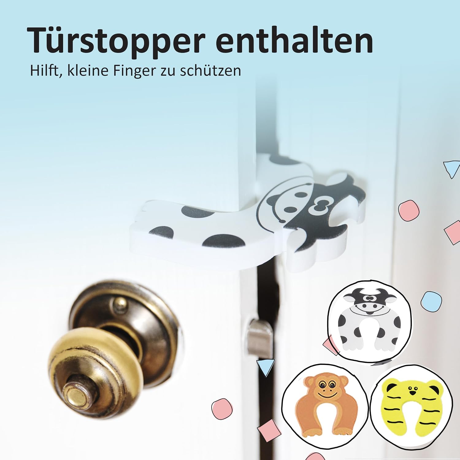 Thumbnail 6 de Bébé Earth Kinderschutz-Möbel-Set mit 6m Kantenschutz und 8 Eckschutz aus Schaumstoff (inkl. Türstopper), braun