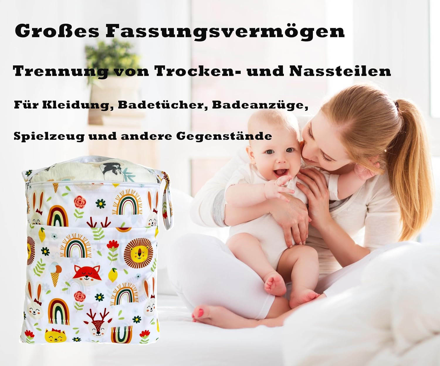 Detalle de TRASUN Wetbag Set für Nassbeutel 2er