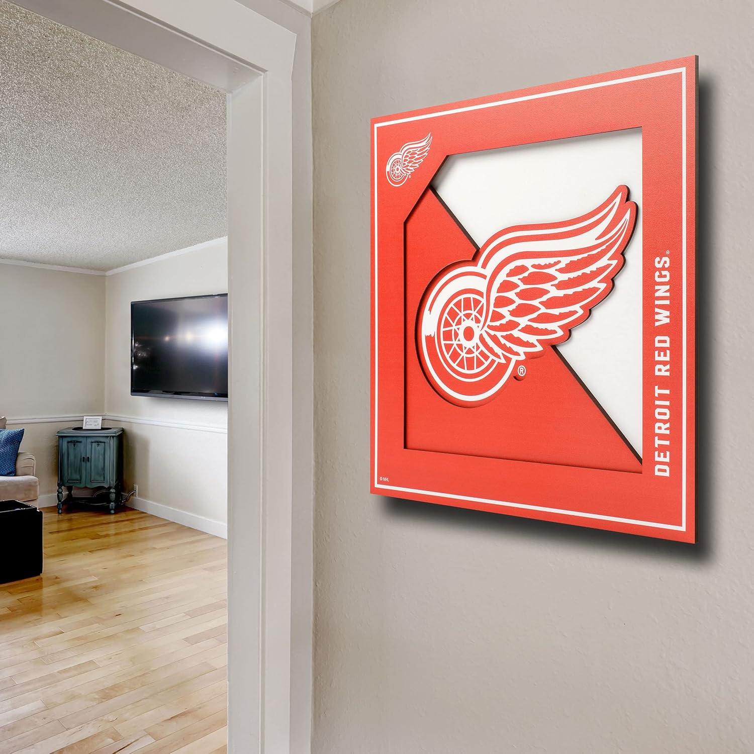 Detalle de YouTheFan NHL Officially-Licensed 3D Logo Series Wall Art (12” x 12”) — ready to hang