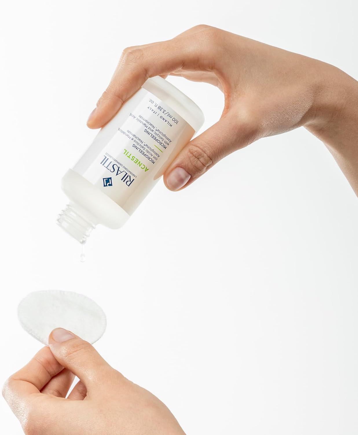 Thumbnail 4 de Rilastil Acnestil Micropeeling – Peeling intensivo viso in lozione con acido salicilico (100 ml)