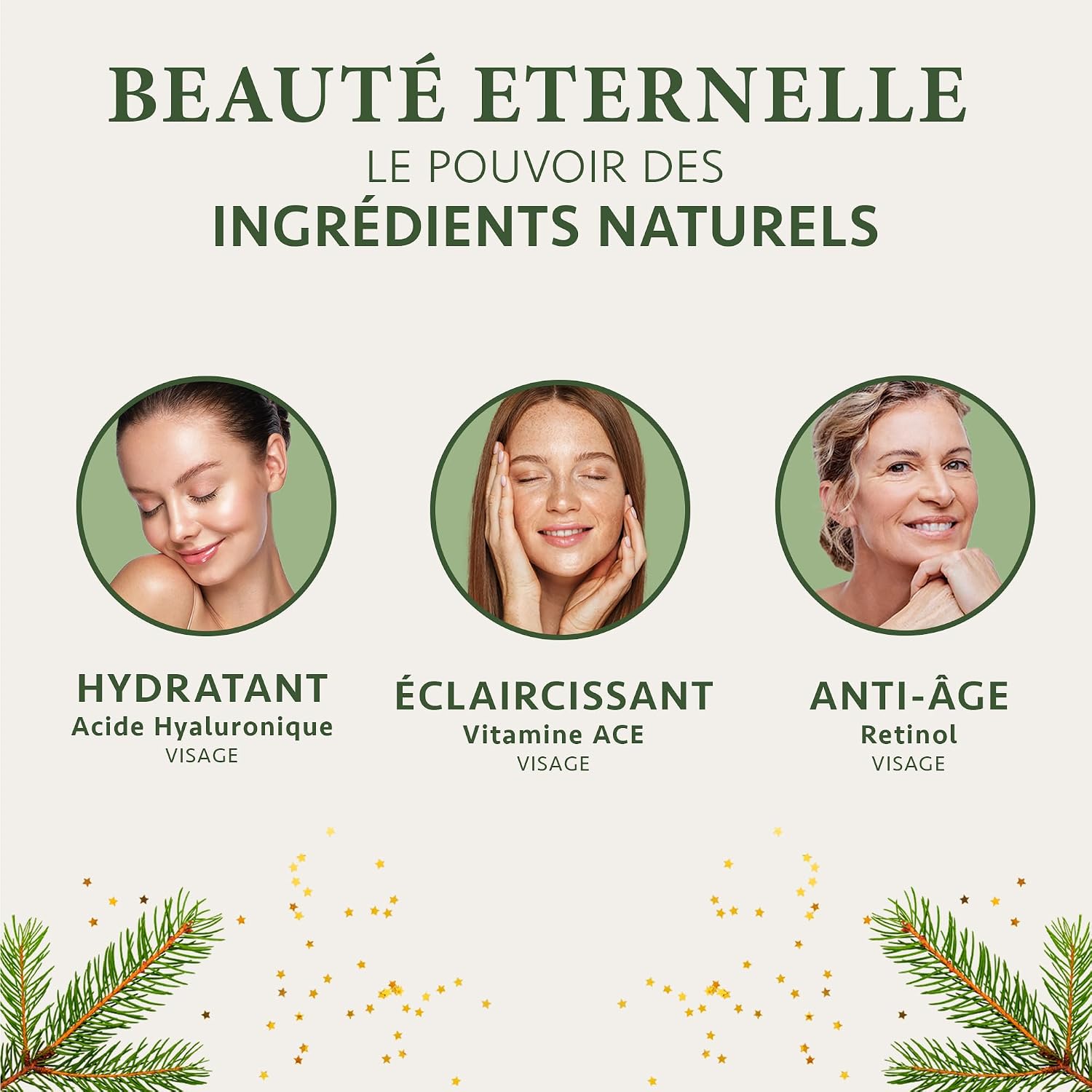 Thumbnail 4 de Satin Naturel Coffret Cadeau Premium pour Femme – 3x30 ml Sérums Visage Vegan (Acide Hyaluronique, Rétinol, Vitamines ACE)
