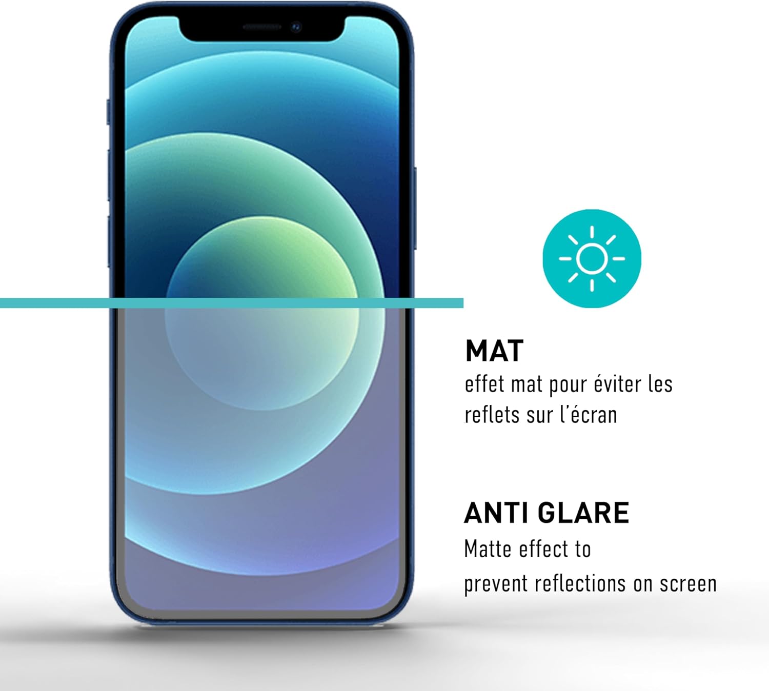 Thumbnail 2 de smartect Verre Trempé Mat iPhone 12/12 Pro