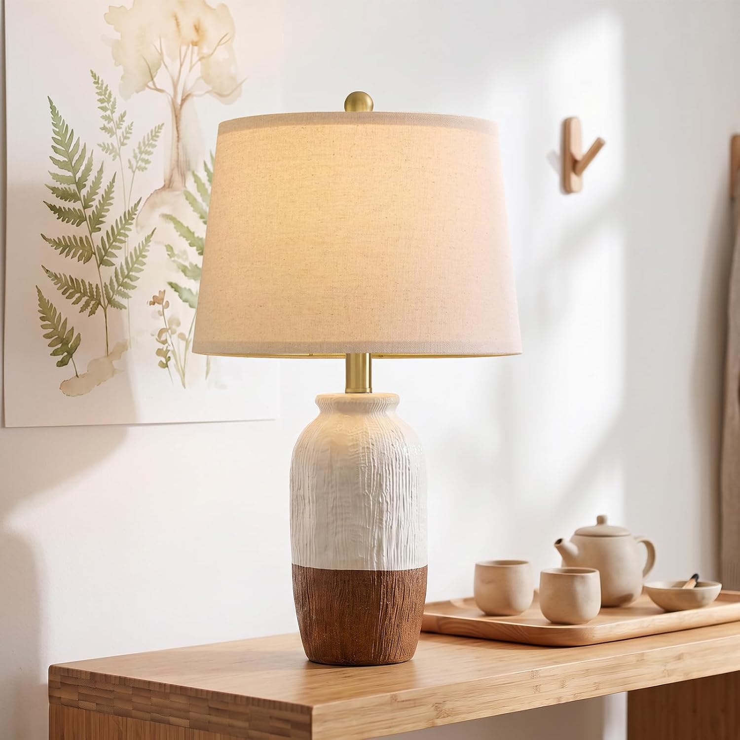 Thumbnail 5 de Vortether Ceramic Table Lamp, 22.5-Inch