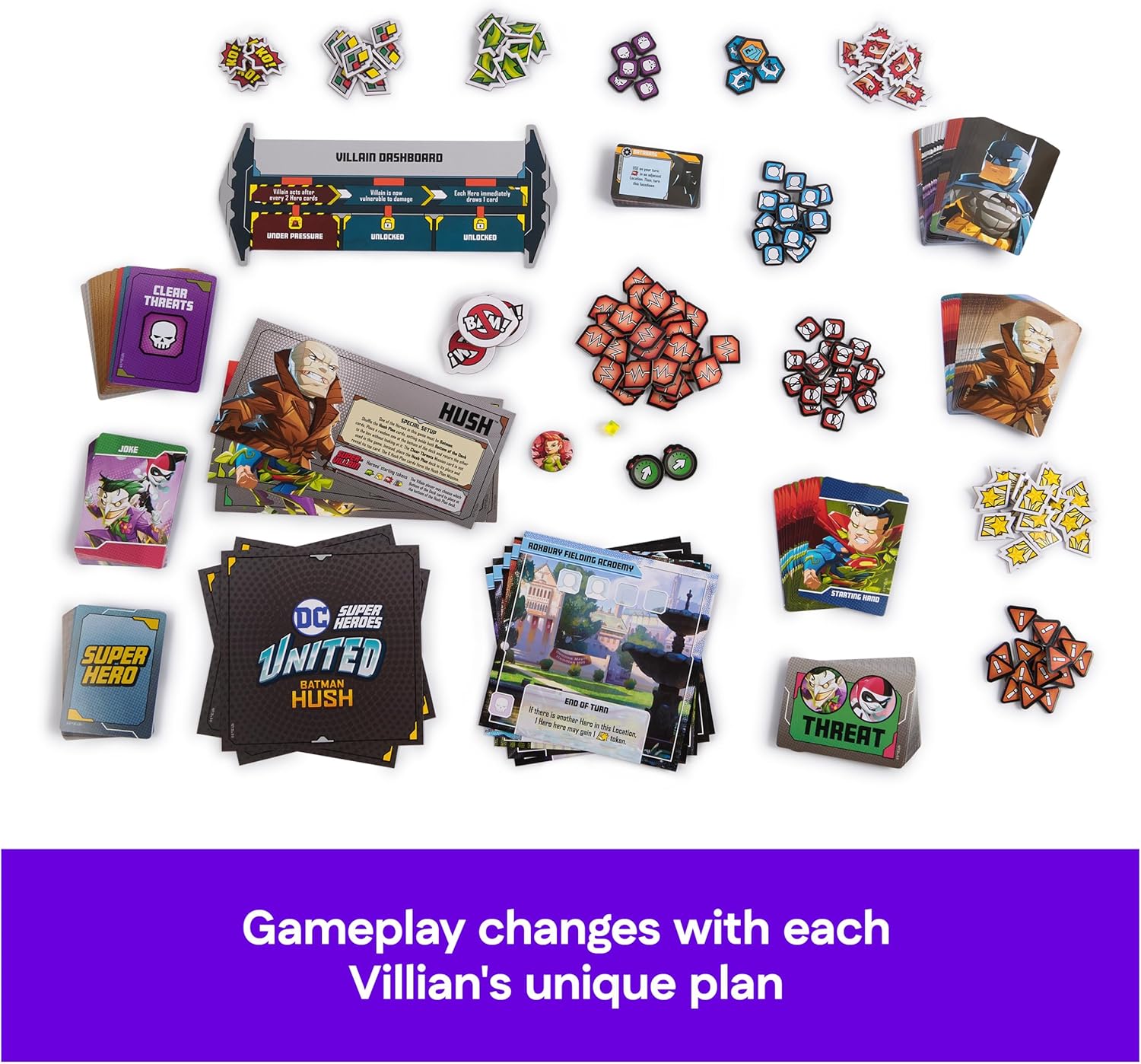 Thumbnail 3 de DC United Super Heroes: Batman Hush — Cooperative Strategy Card Game by Spin Master Games