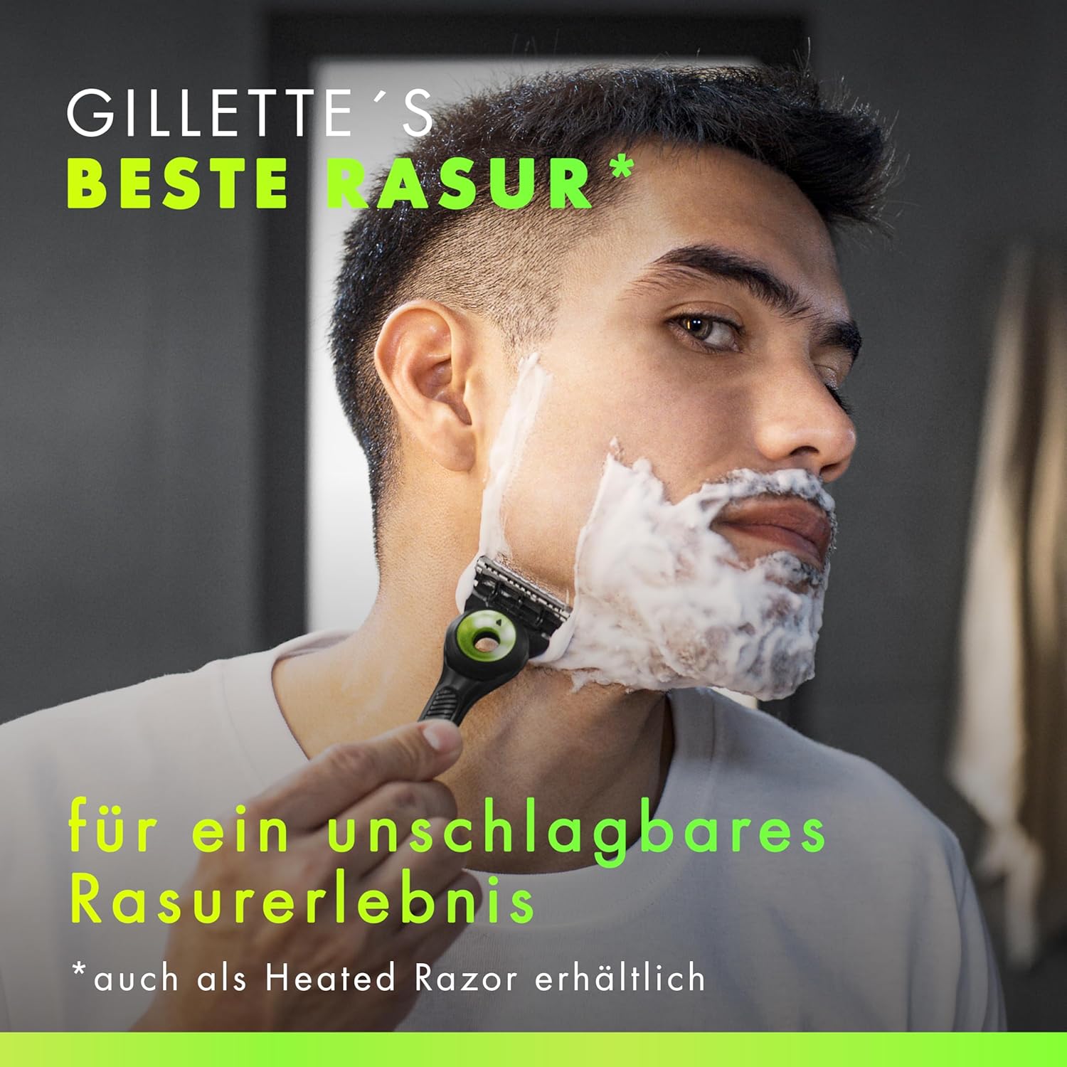 Thumbnail 1 de Gillette Labs Nassrasierer für Herren mit Reinigungs-Element, inkl. 1 Handstück, 8 Ersatzklingen und magnetischer Dock – Edelstahl, schwarz