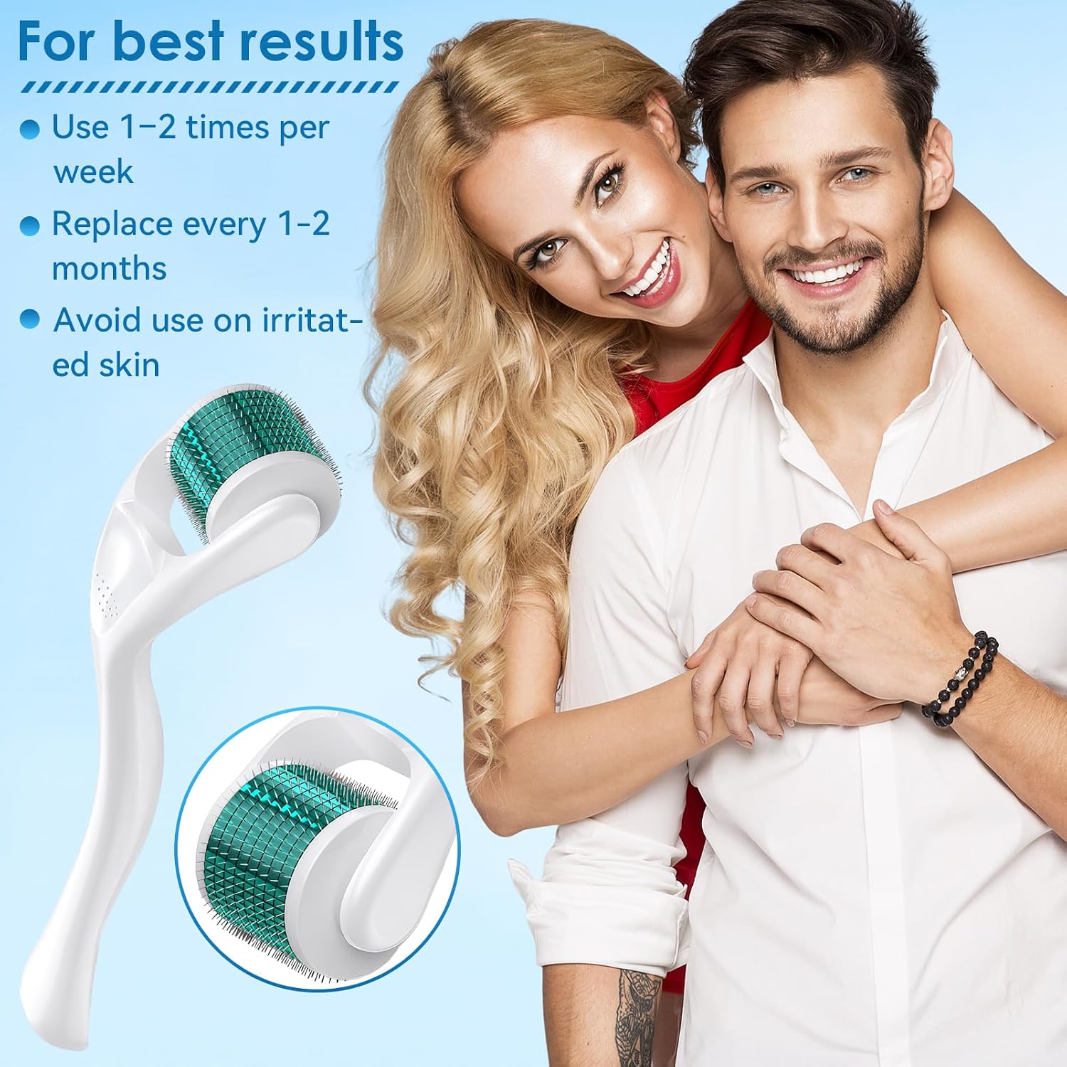 Thumbnail 4 de Bartroller 0,3 mm Derma-Roller für Bartwachstum