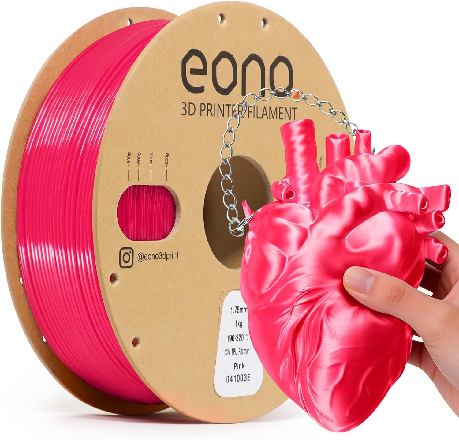 Thumbnail 2 de EONO Silk Dreifarbiges PLA Filament 1,75 mm – Gold/Kupfer/Schwarz, 1 kg (2,2 lbs)