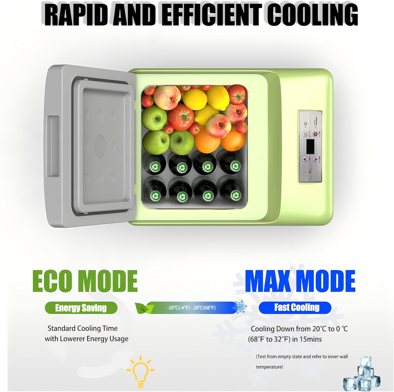 Thumbnail 2 de Alpicool C9PT 9L Compressor Car Fridge Freezer – compact 12V cooling for trips