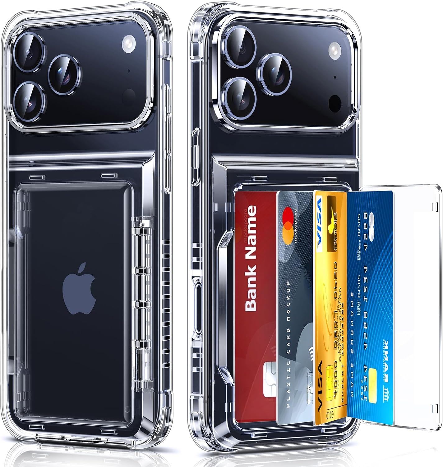 Detalle de LeYi Clear Wallet Case for iPhone 17 Pro Max
