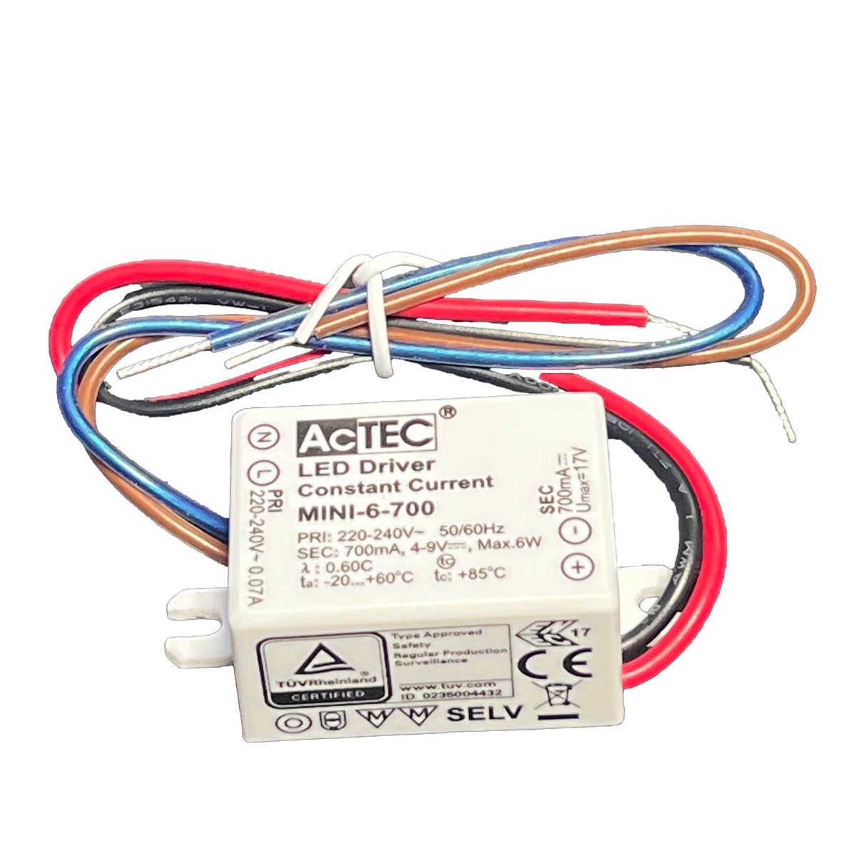 Thumbnail 3 de A2ZWORLD Led Driver 6W 350mA 9-17V IP65 – Alimentatore LED a Corrente Costante per Strisce