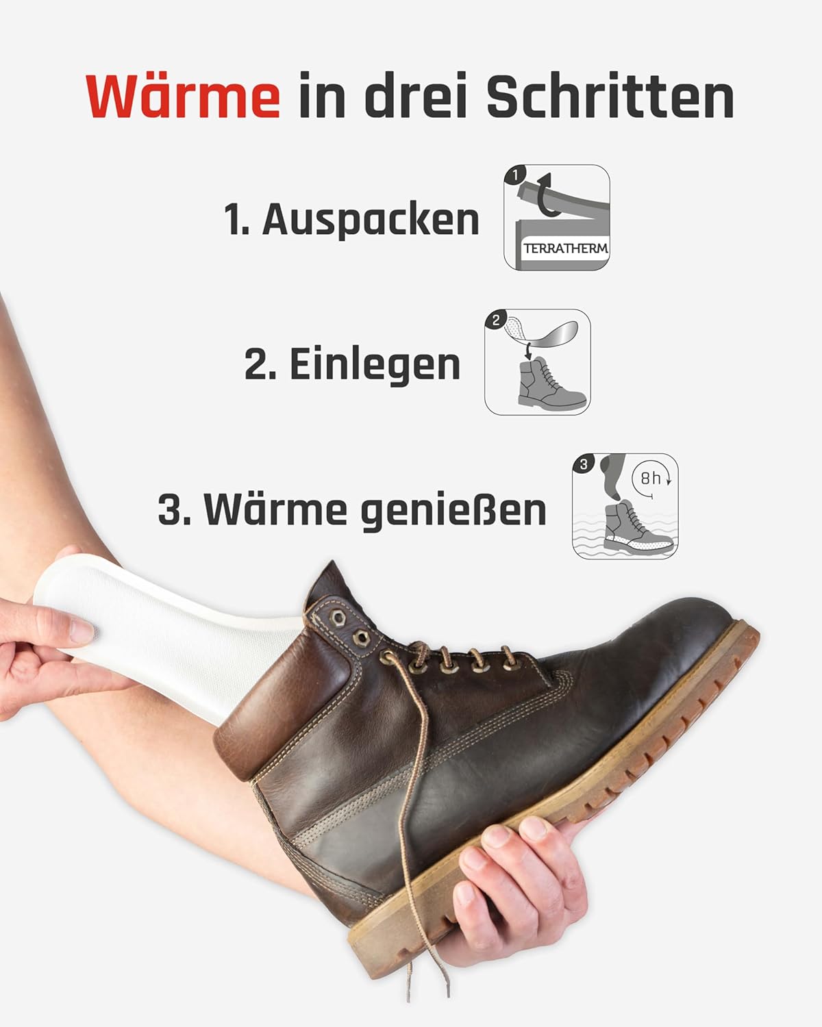 Thumbnail 2 de TerraTherm Wärmesohlen – 8 Stunden Einlegesohlen ♨