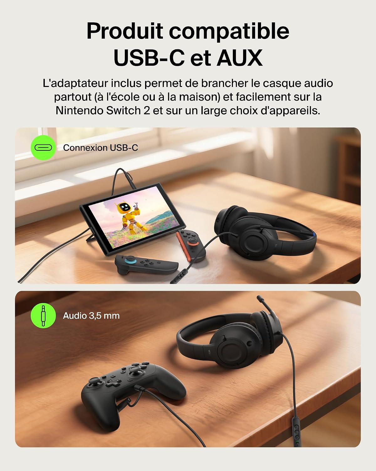 Thumbnail 3 de Belkin Gaming Inspire Casque Enfants Noir