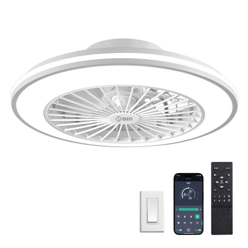 Thumbnail 1 de Ventilador de techo Elco PV-49C DC LED 49 cm – silencioso y con mando