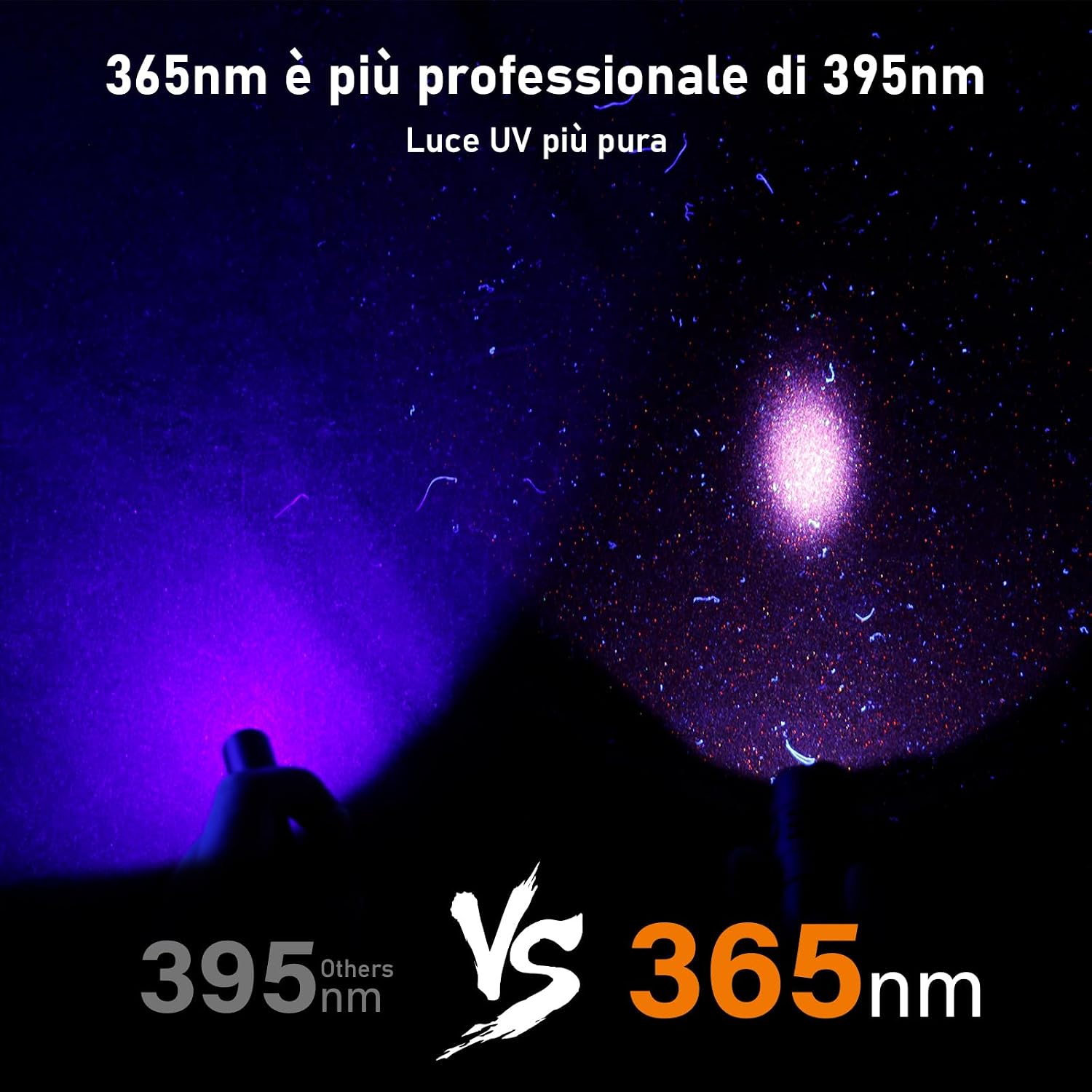 Thumbnail 2 de Sofirn SF16: torcia UV ricaricabile 365 nm per rilevamento macchie e UF di animali