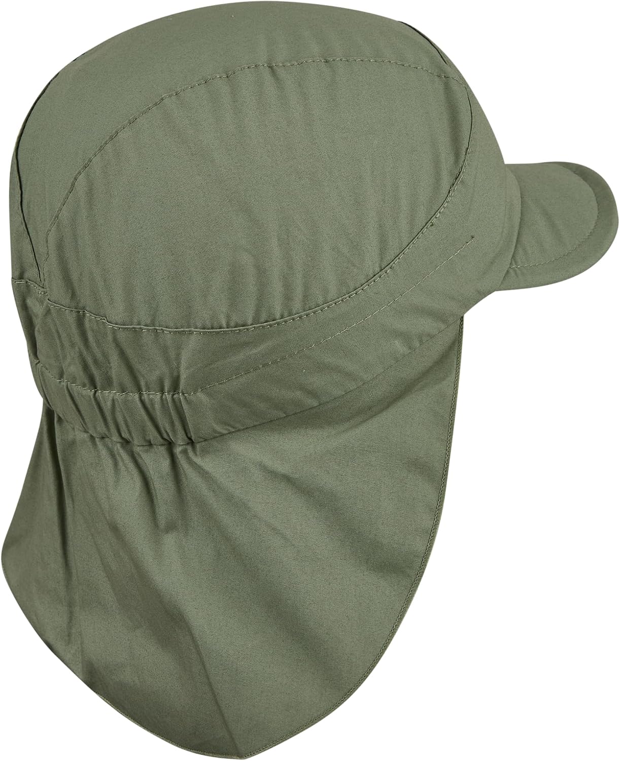 Detalle de Sterntaler Schirmmütze Nacken Basic (UV-Schutz 50+, Bio-Popeline) – Unisex Baby- und Kinder-Mütze mit Nackenschutz