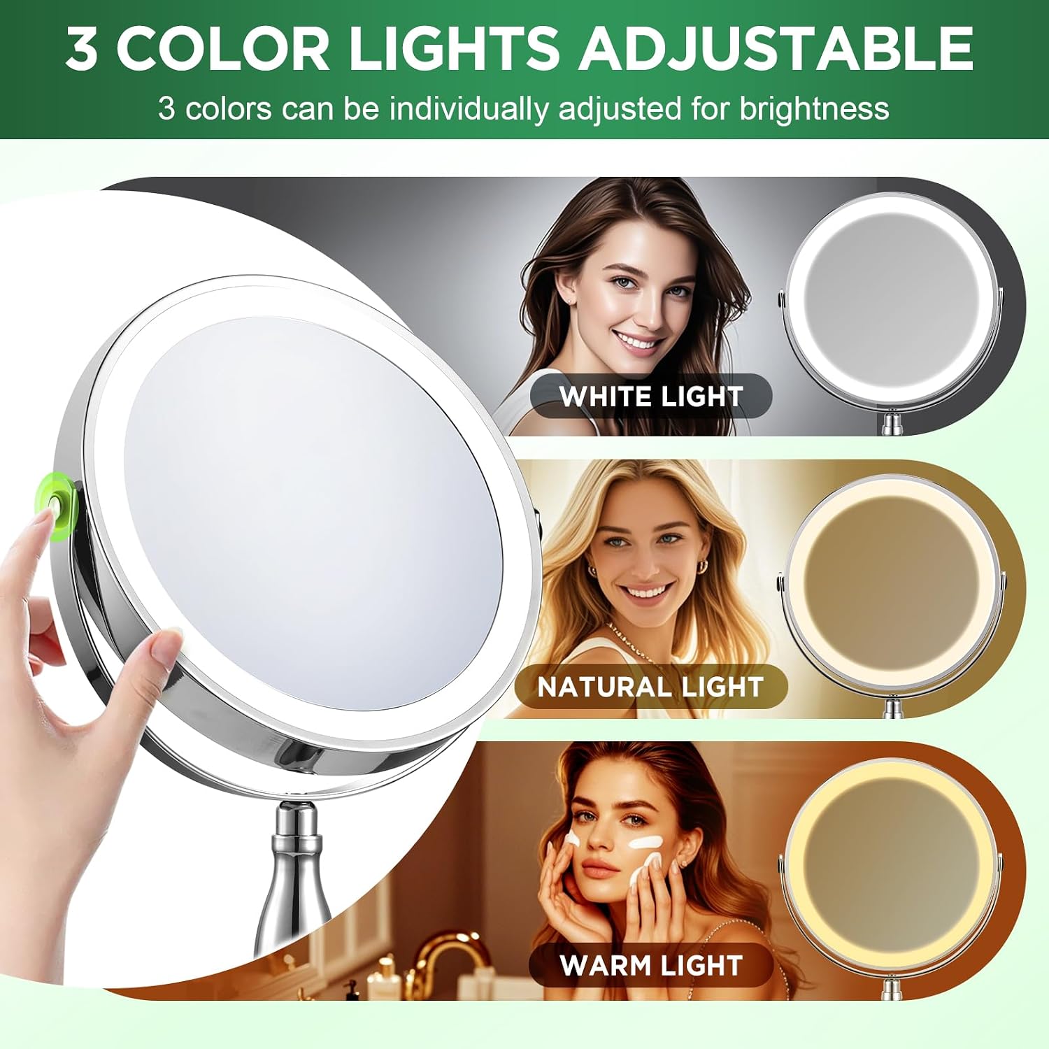 Detalle 2 de DASLAVA 30x Magnifying Mirror 5000mAh