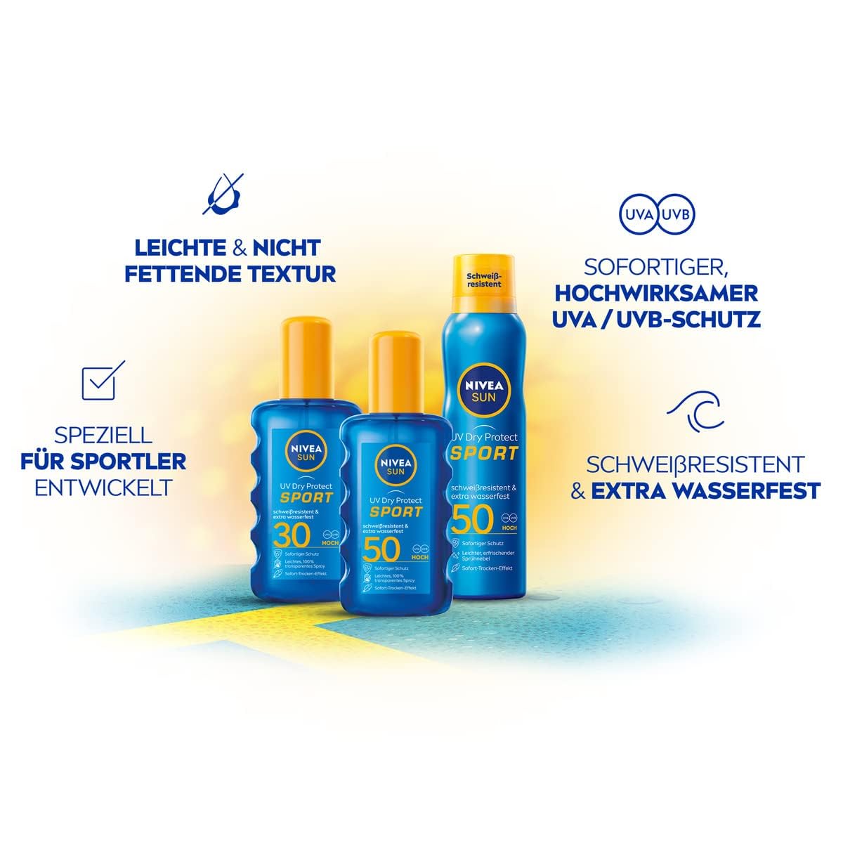 Detalle 2 de NIVEA SUN UV Dry Protect Sport Sonnenspray