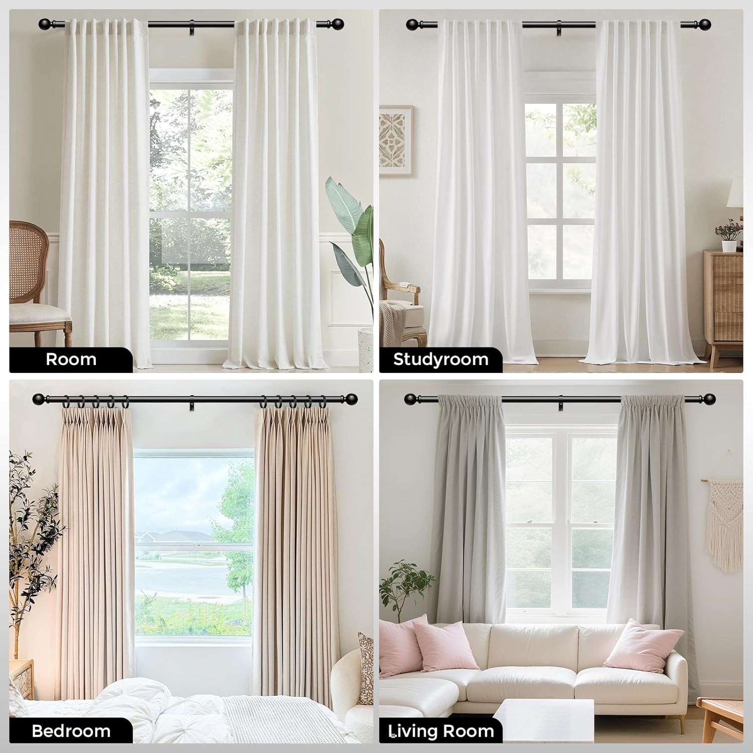 Detalle 2 de Wolistsa 48-84 in Curtain Rod ๐ช