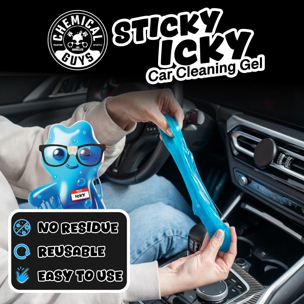 Thumbnail 6 de Chemical Guys Sticky Icky Car Cleaning Gel: Green Apple & Sweet Strawberry (2-Pack) for Nooks, Crannies, and More