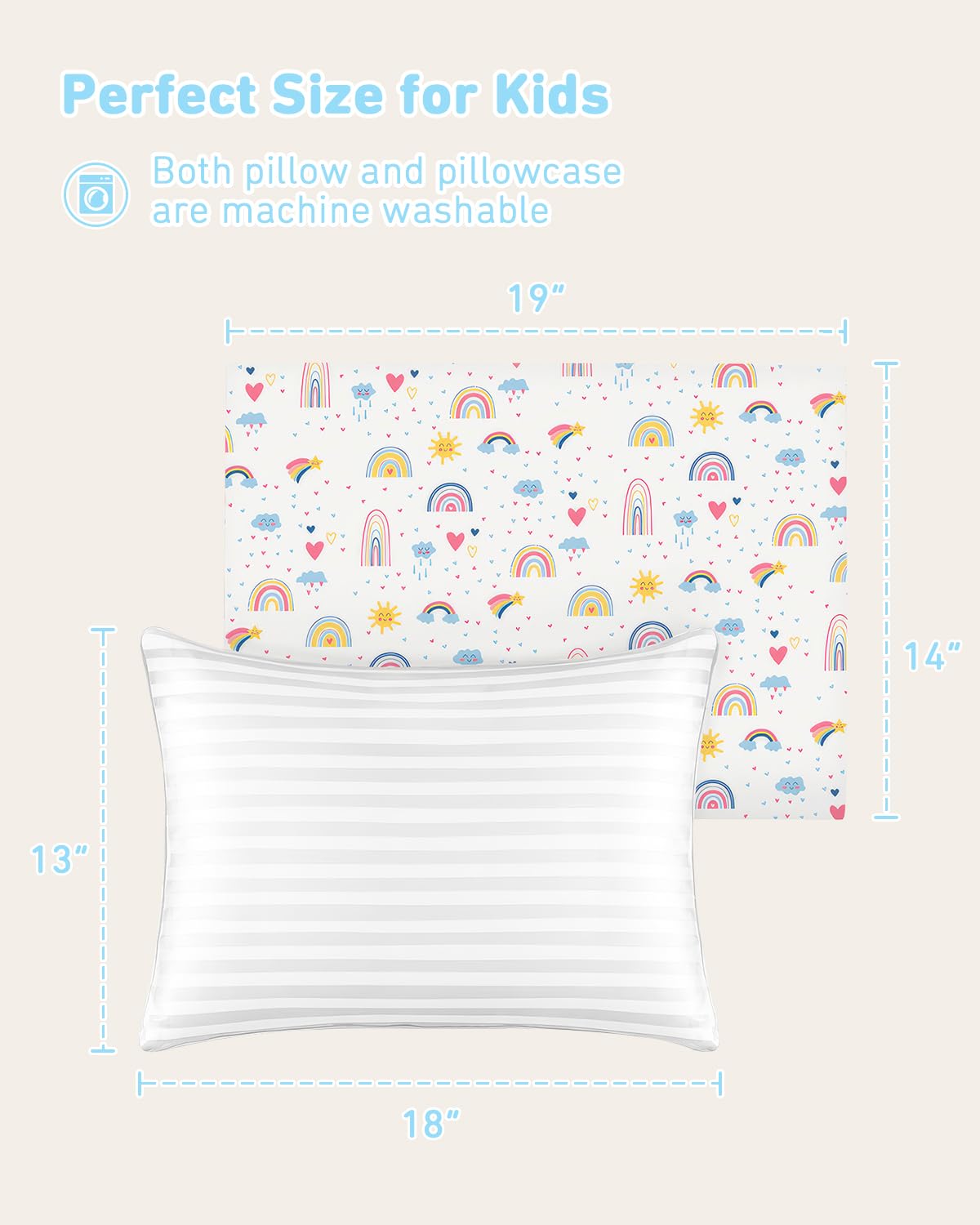 Thumbnail 5 de Babebay 13 x 18 Toddler Pillow with Cotton Case, Machine Washable