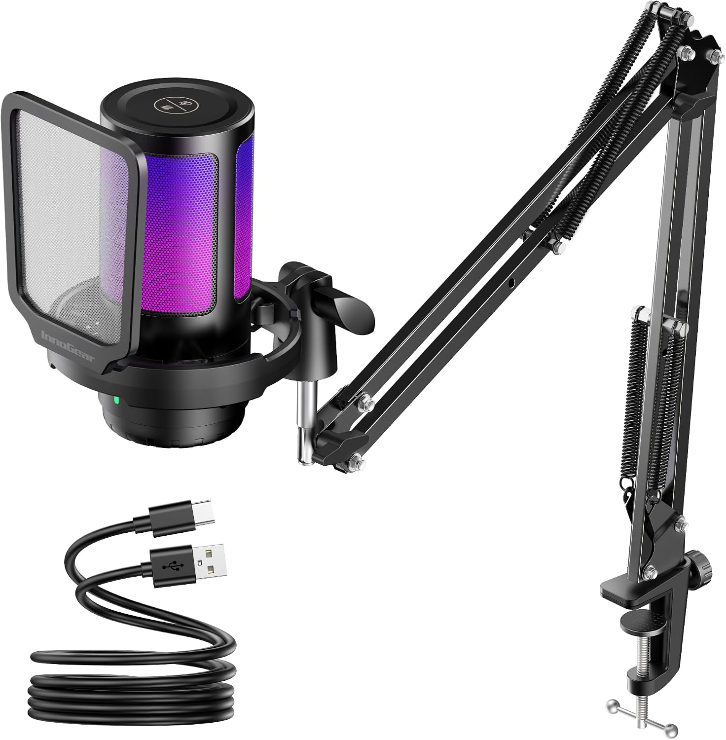 Detalle de InnoGear Gaming USB Microphone for Streaming