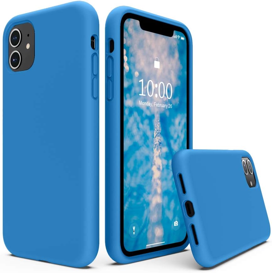 Detalle de SURPHY Liquid Silicone Case for iPhone 11 (6.1') – Surf Blue