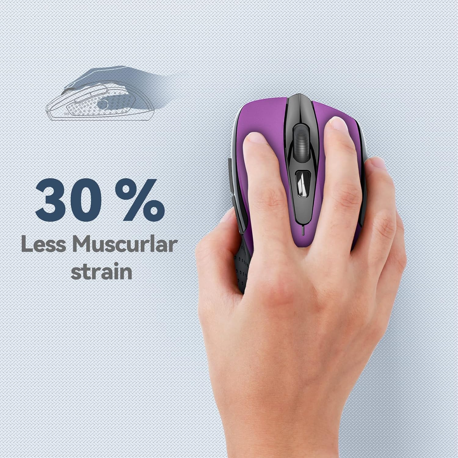 Detalle 2 de TECKNET Pro 2.4G kabellose Maus 2600 DPI