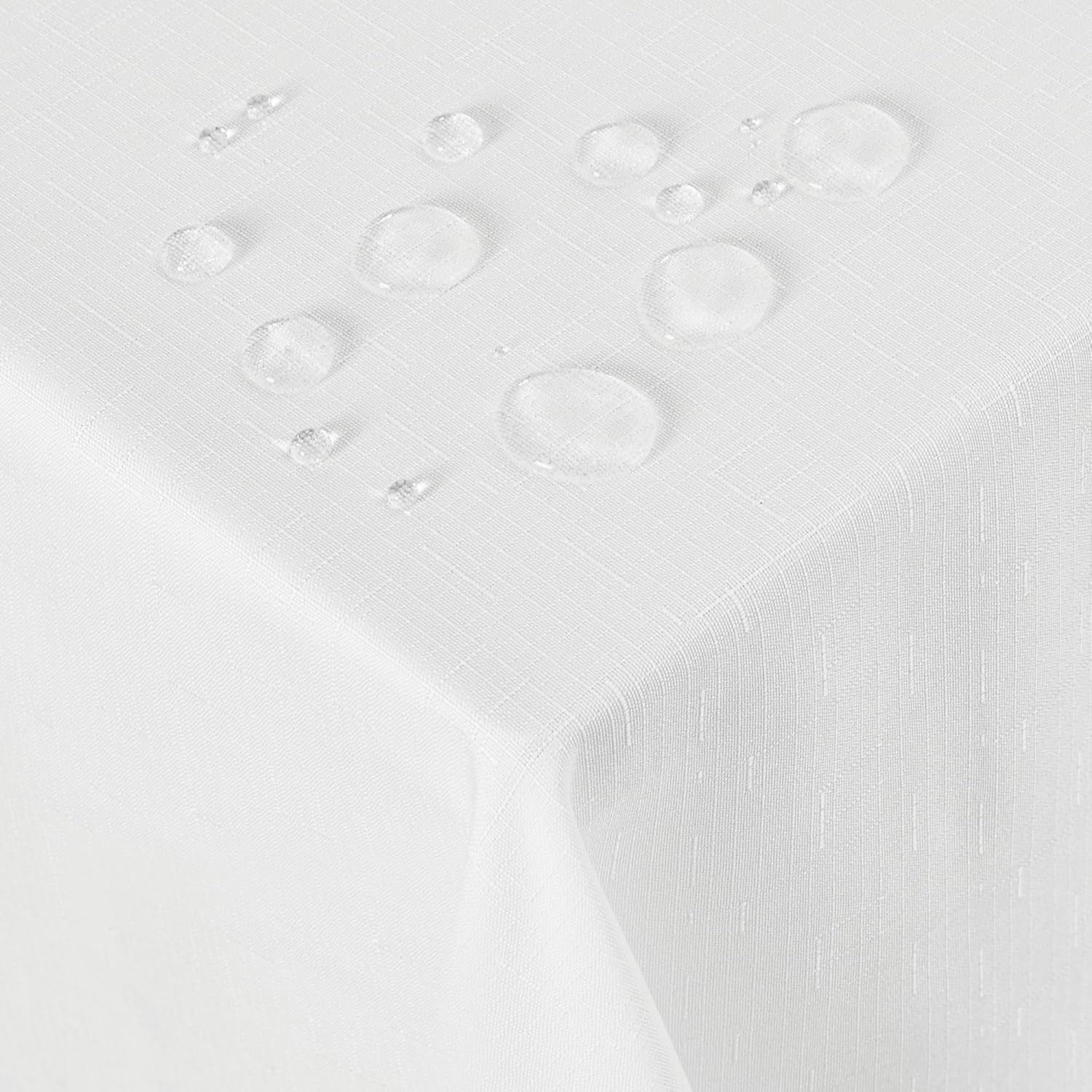 Thumbnail 6 de Deconovo Tischdecke Abwaschbar Leinenoptik 130x130 cm – Ockerbraun, 1 Stück
