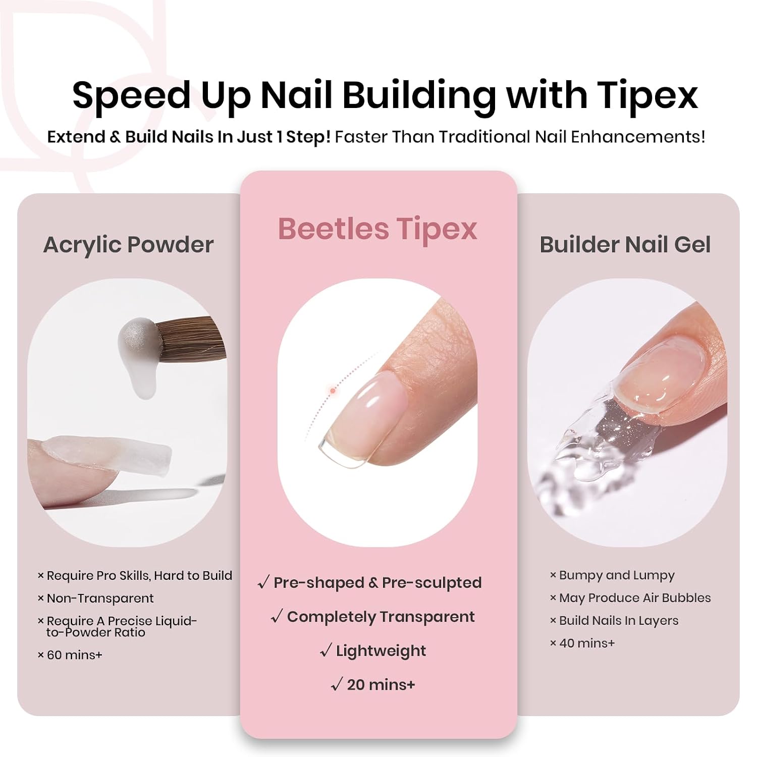 Detalle de Beetles Nail Tips, XS Square