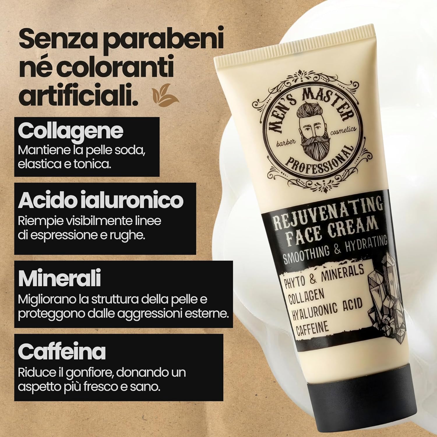 Detalle de Men's Master Crema Idratante e Rigenerante per Uomo – 75 ml