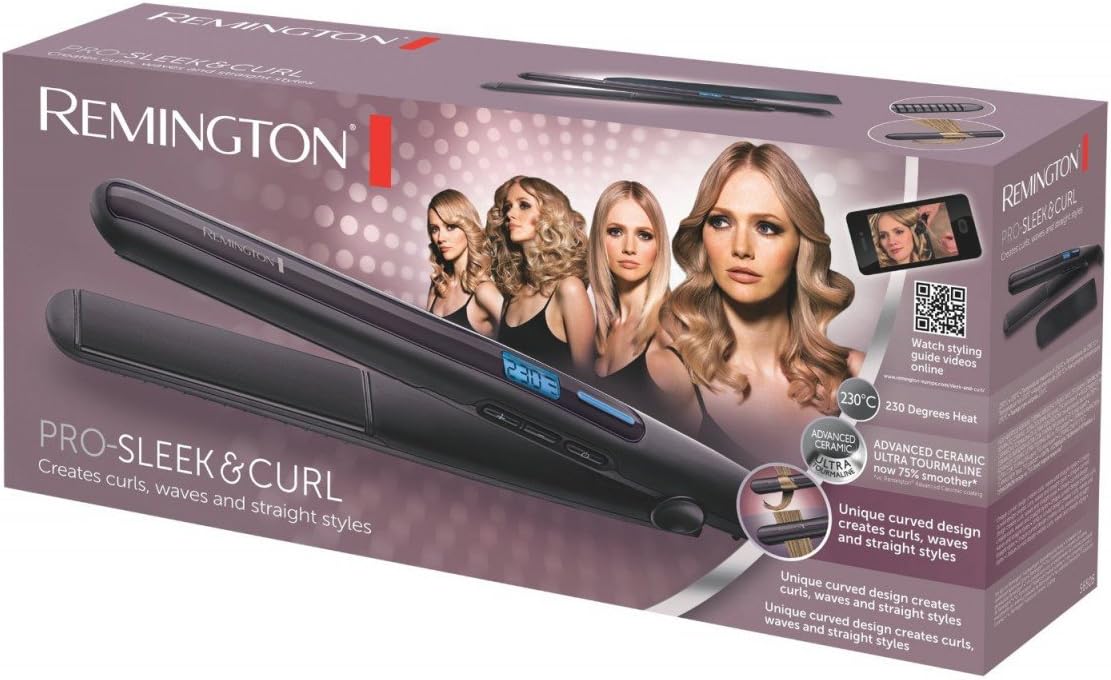 Detalle 2 de Remington Lisseur Cheveux Pro Sleek&Curl S6505 – 2 en 1, plaques XL et UltraTourmaline
