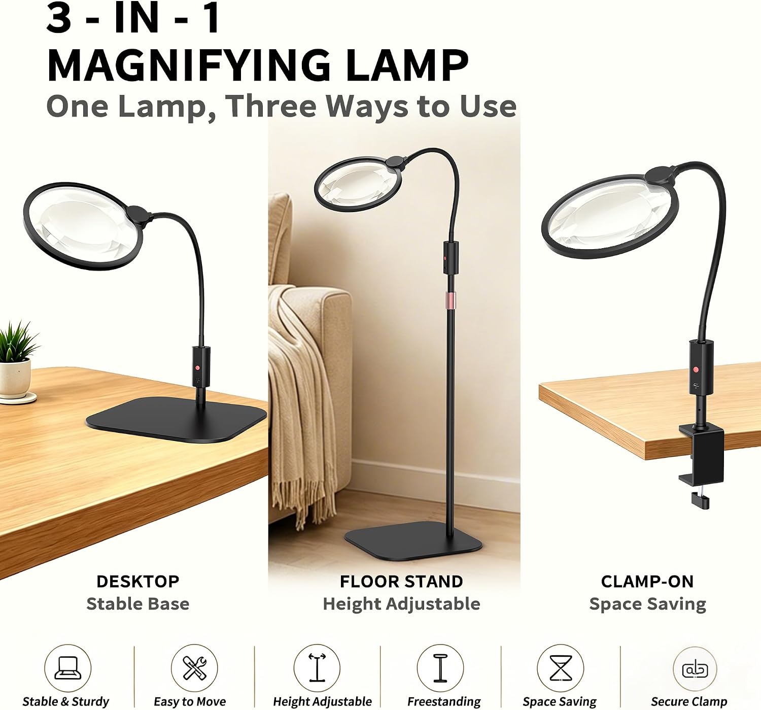 Detalle 2 de Magnifying Lamp 7.1-Inch Lens
