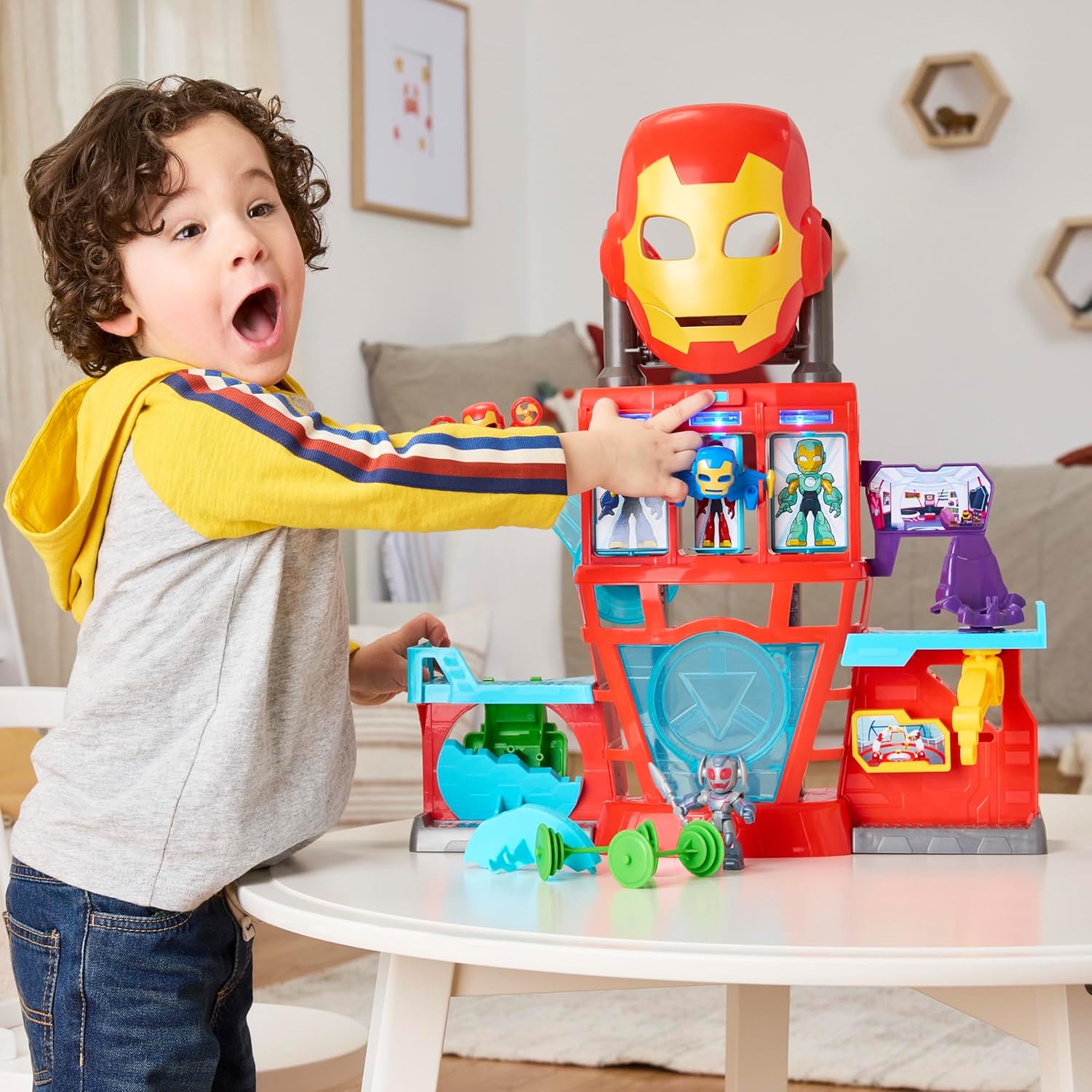 Thumbnail 6 de Marvel Iron Man Quartier Spielset 2‑in‑1