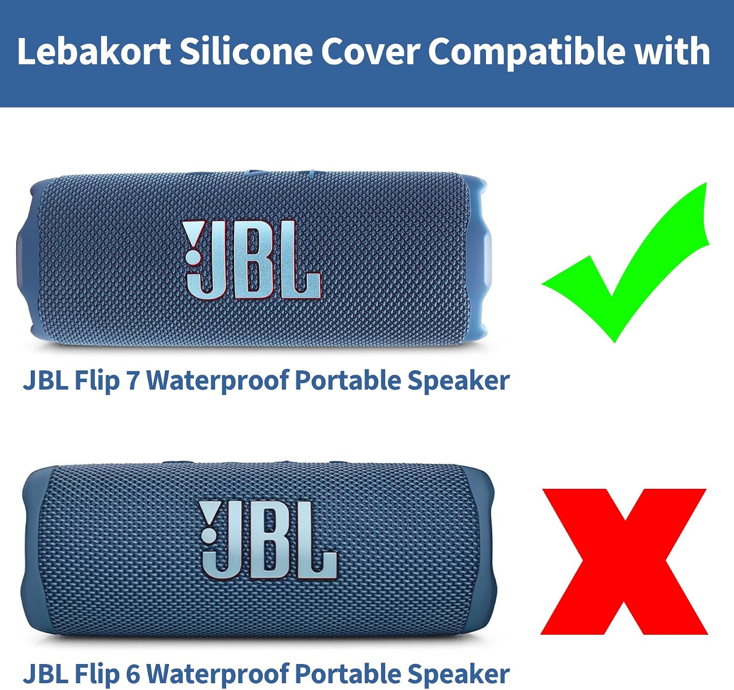 Detalle de Lebakort Silikonhülle Tragetasche Case für JBL Flip 7 – Pink