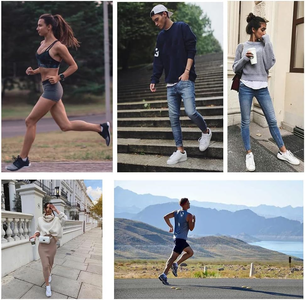 Thumbnail 6 de FALARY Trainer Ankle Socks for Men & Women – 10 Pairs, Breathable Cotton Sport Low-Cut Socks