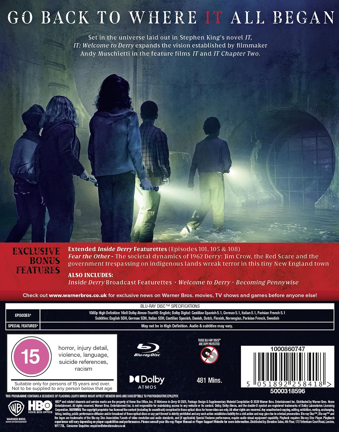 Thumbnail 1 de IT: Welcome to Derry Blu-ray – Region Free Horror Prequel