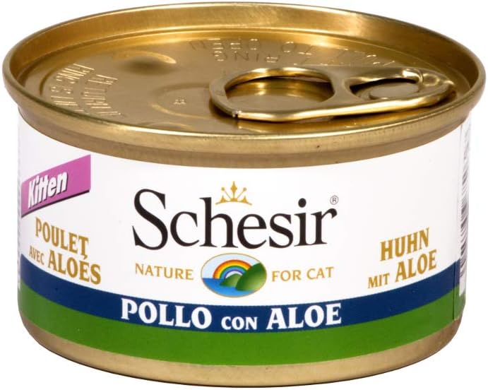 Detalle de Schesir Cat Kitten Cream Pollo – Cibo Umido per Gattini (20 bustine da 150 g) senza cereali