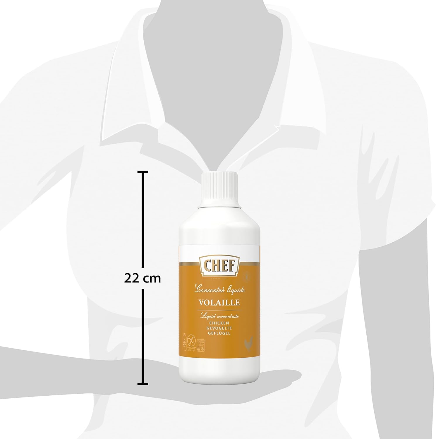Thumbnail 6 de CHEF Concentré Liquide Volaille – 69% Jus de Cuisson de Poulet, 980 ml