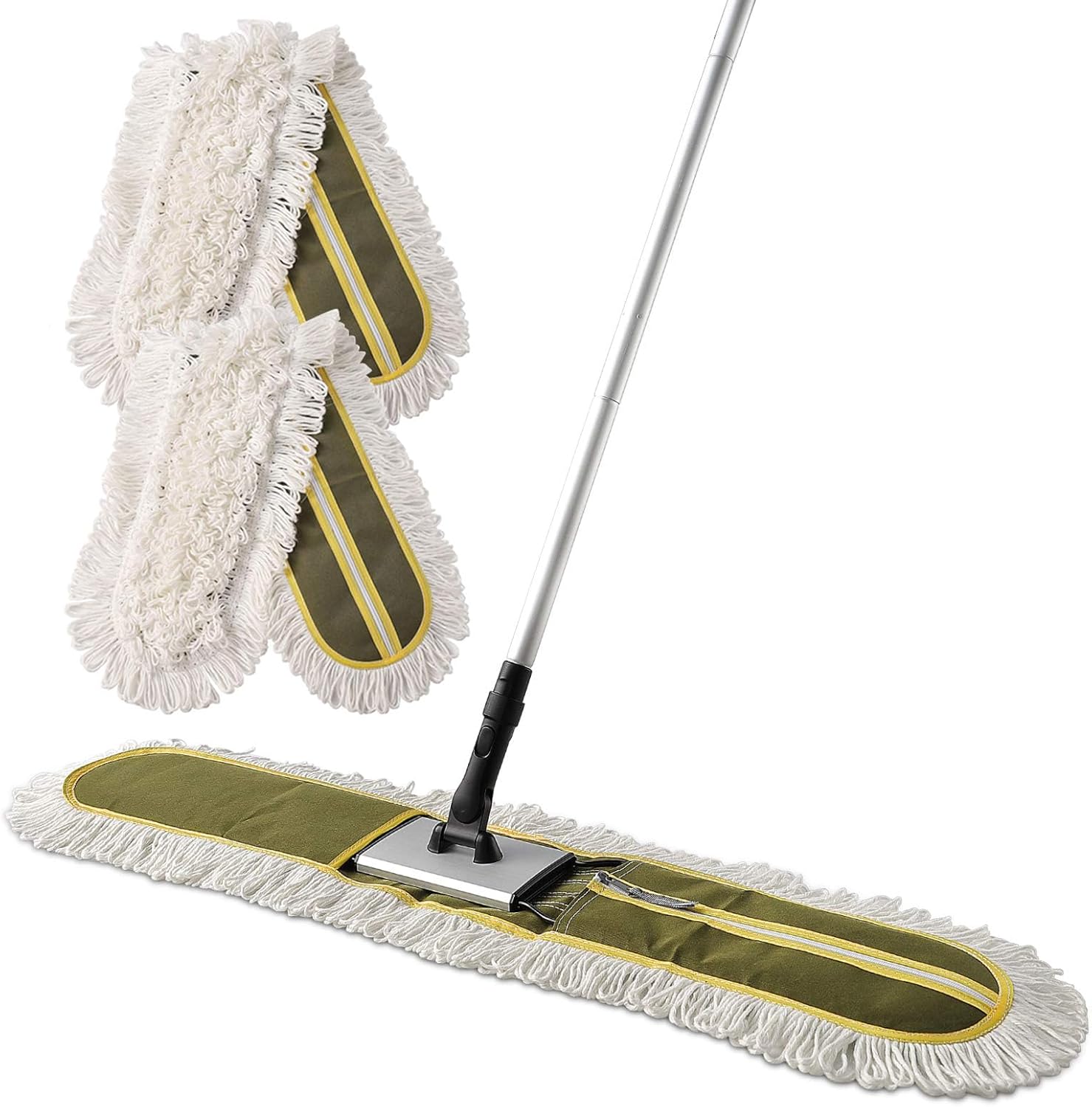 Thumbnail 6 de CLEANHOME 36" Commercial Dust Mop with 59" Telescopic Handle – Heavy-Duty Floor Duster for Hardwood, Tile, Marble (Green)