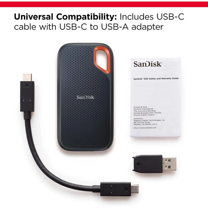 Thumbnail 2 de SanDisk Extreme Portable SSD externo 8TB USB‑C 3.2 Gen 2 (1050MB/s) negro
