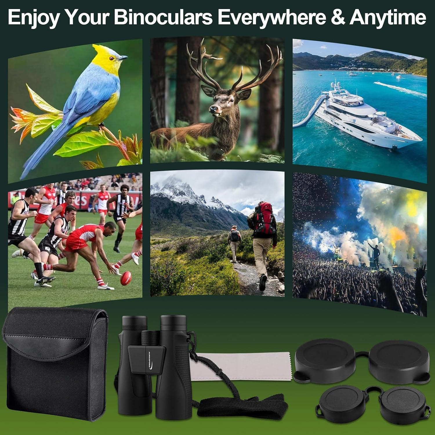 Thumbnail 6 de Aurosports 15x56 High‑Powered Binoculars for Adults