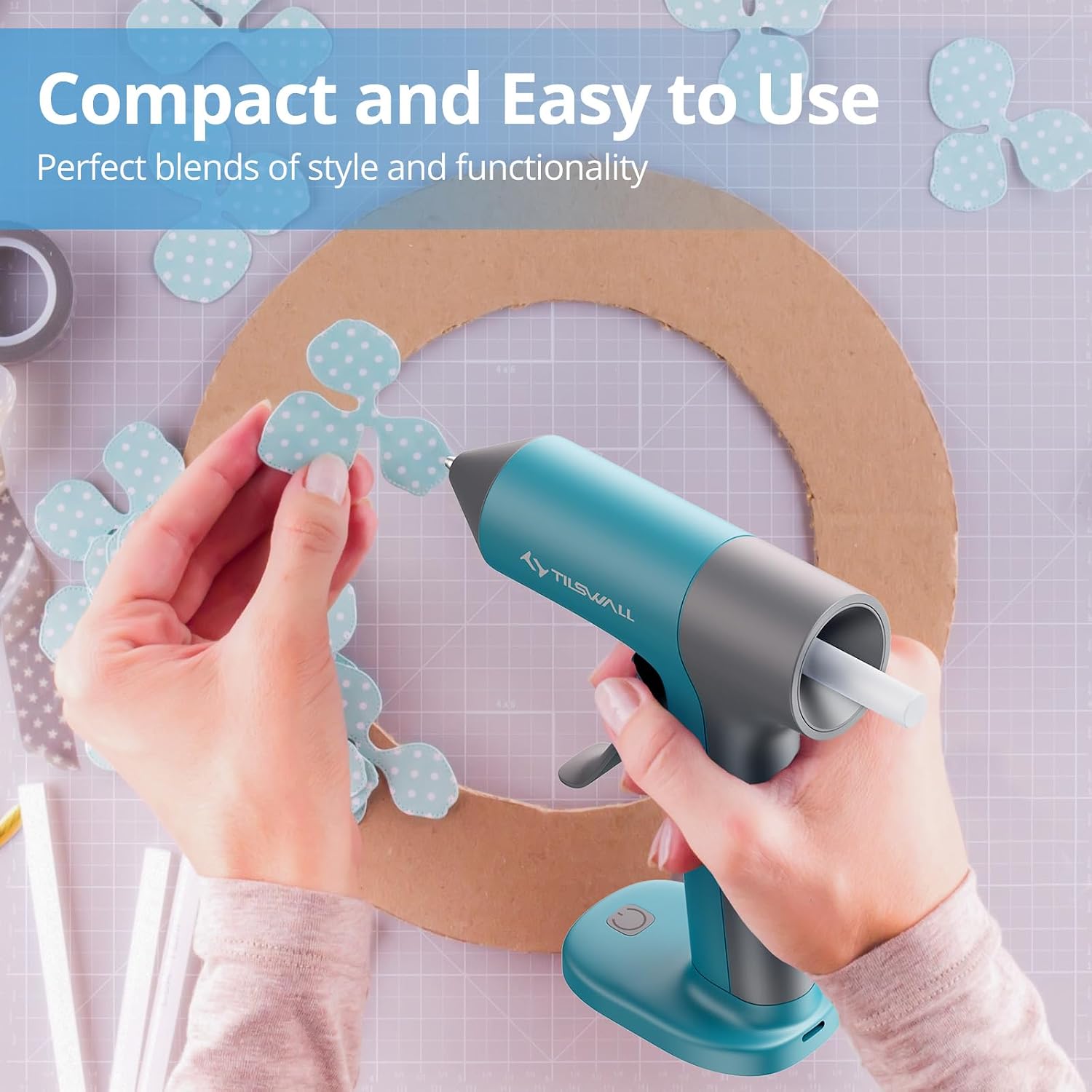 Thumbnail 5 de Tilswall 4V Cordless Glue Gun 2000mAh