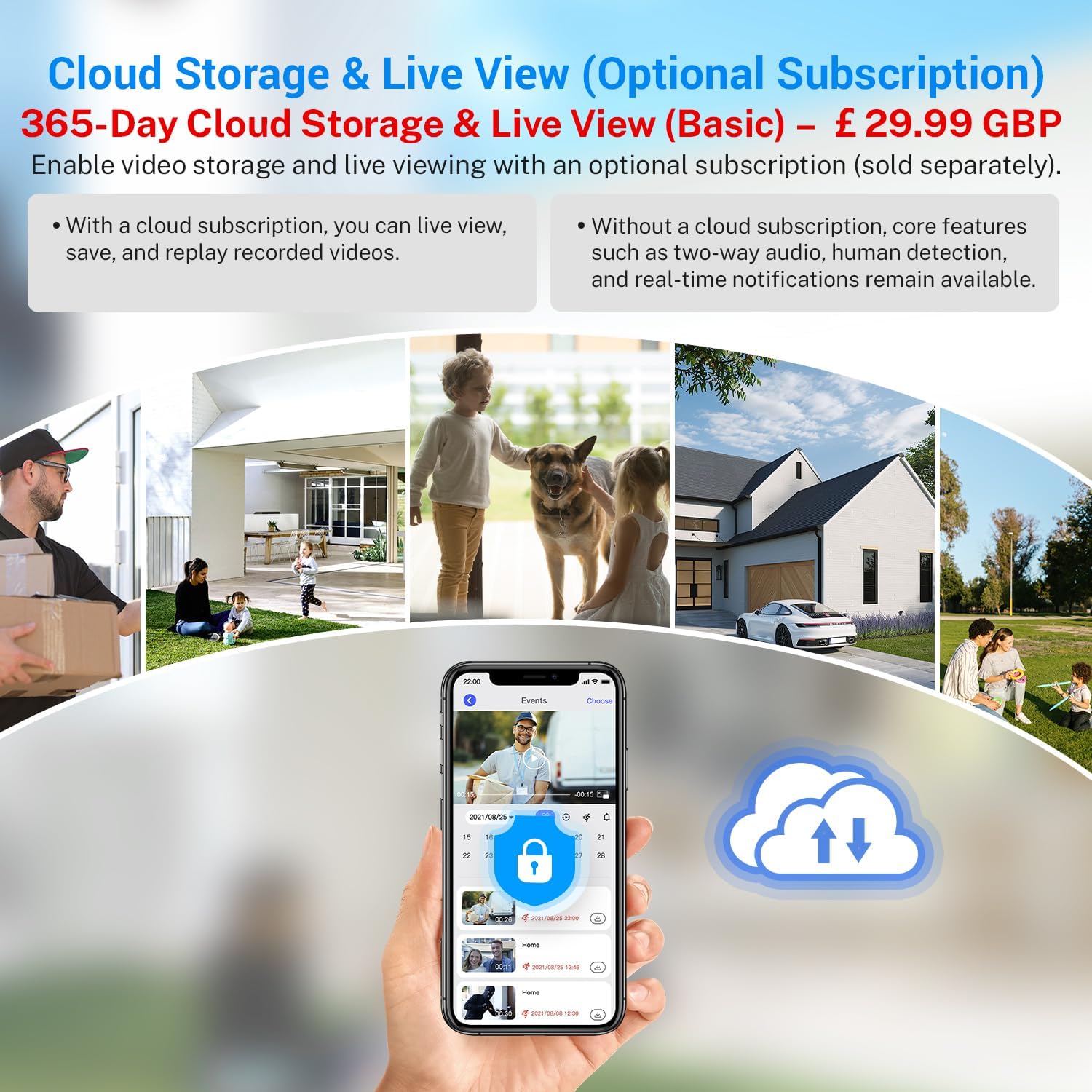 Thumbnail 5 de FineLuck 1080P Video Doorbell Camera Wireless — Battery Powered, AI Detection & 2-Way Talk